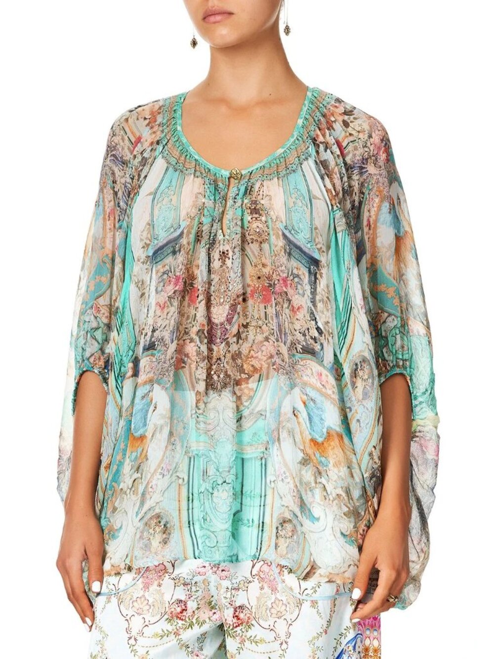 Camilla I Dream Of Marie Blouse With Keyhole Front Size XL